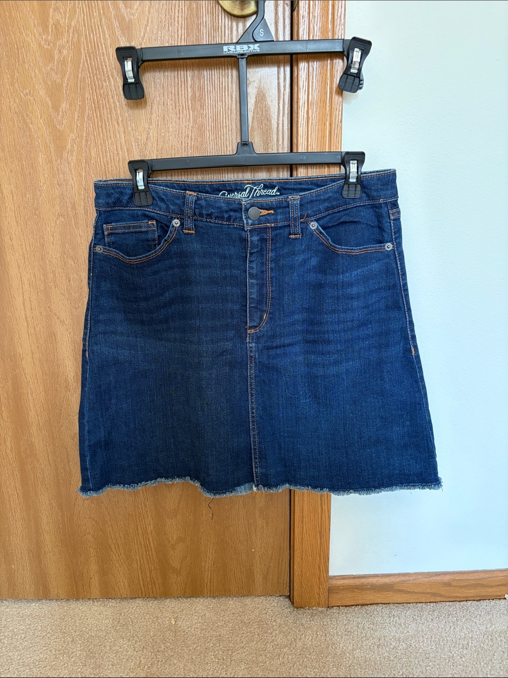 Universal Thread Dark Blue Denim Mini Skirt
